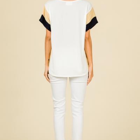 Kaydence Color Block Blouse - Picture 3 of 3